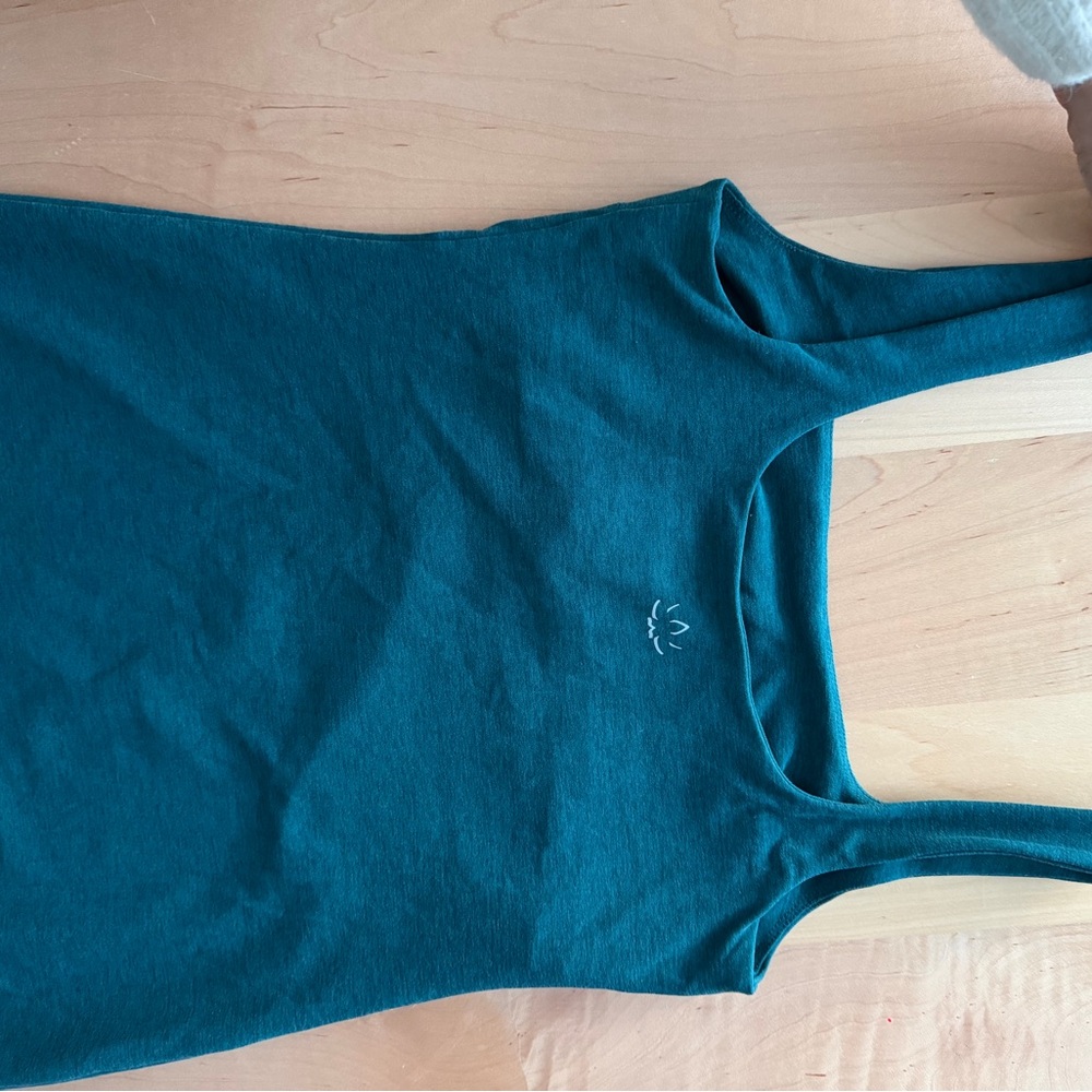 Beyond Yoga Teal Midi Dress - Picture 3 of 4